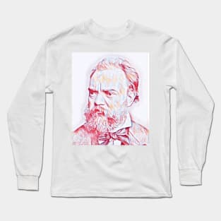 Antonín Dvořák Portrait | Antonín Dvořák Artwork | Line Art Long Sleeve T-Shirt